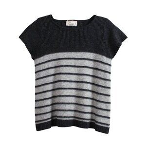 Maca Wool Blend Short Sleeve Knit Top